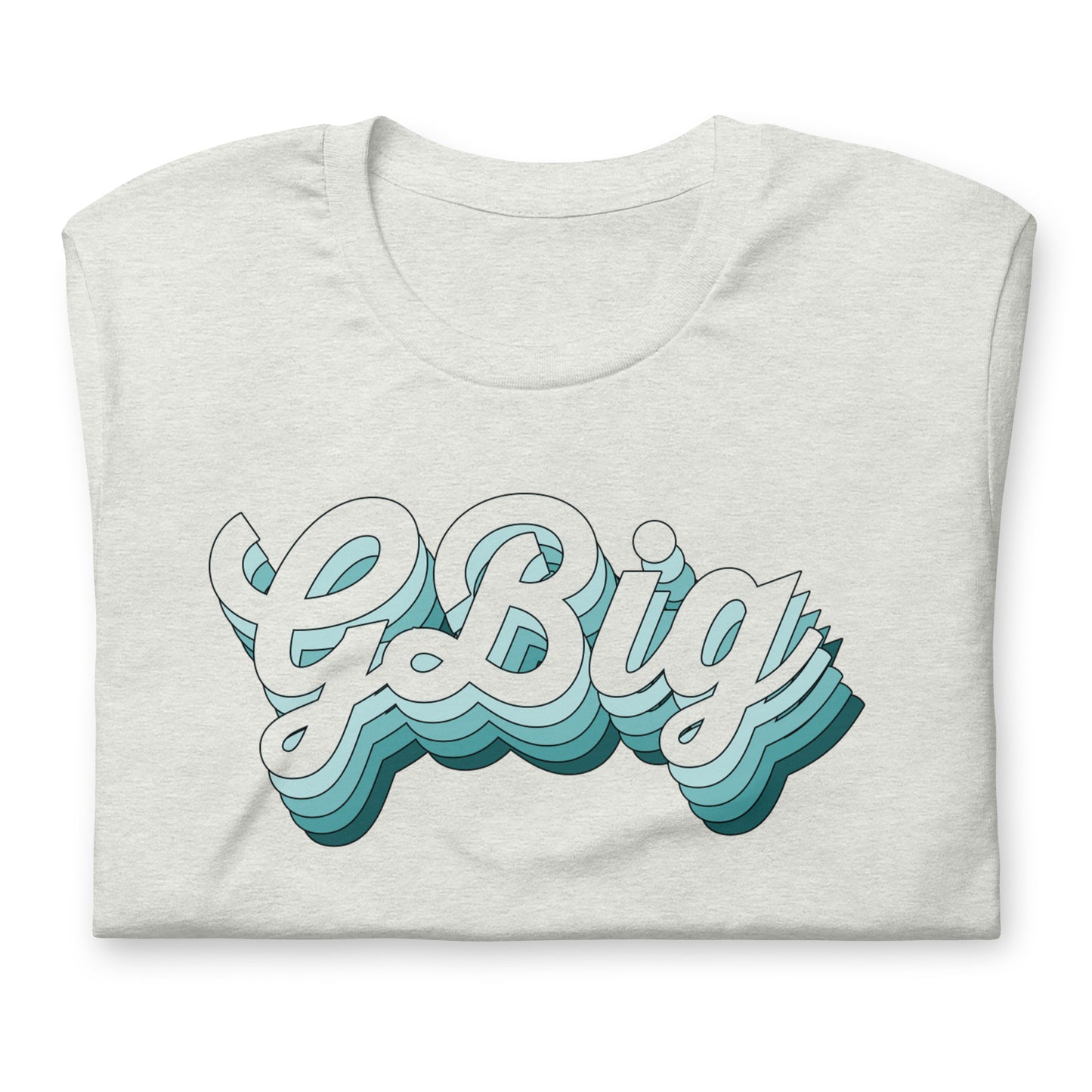 GBig Blue Retro TShirt - Big Little Reveal Shirts