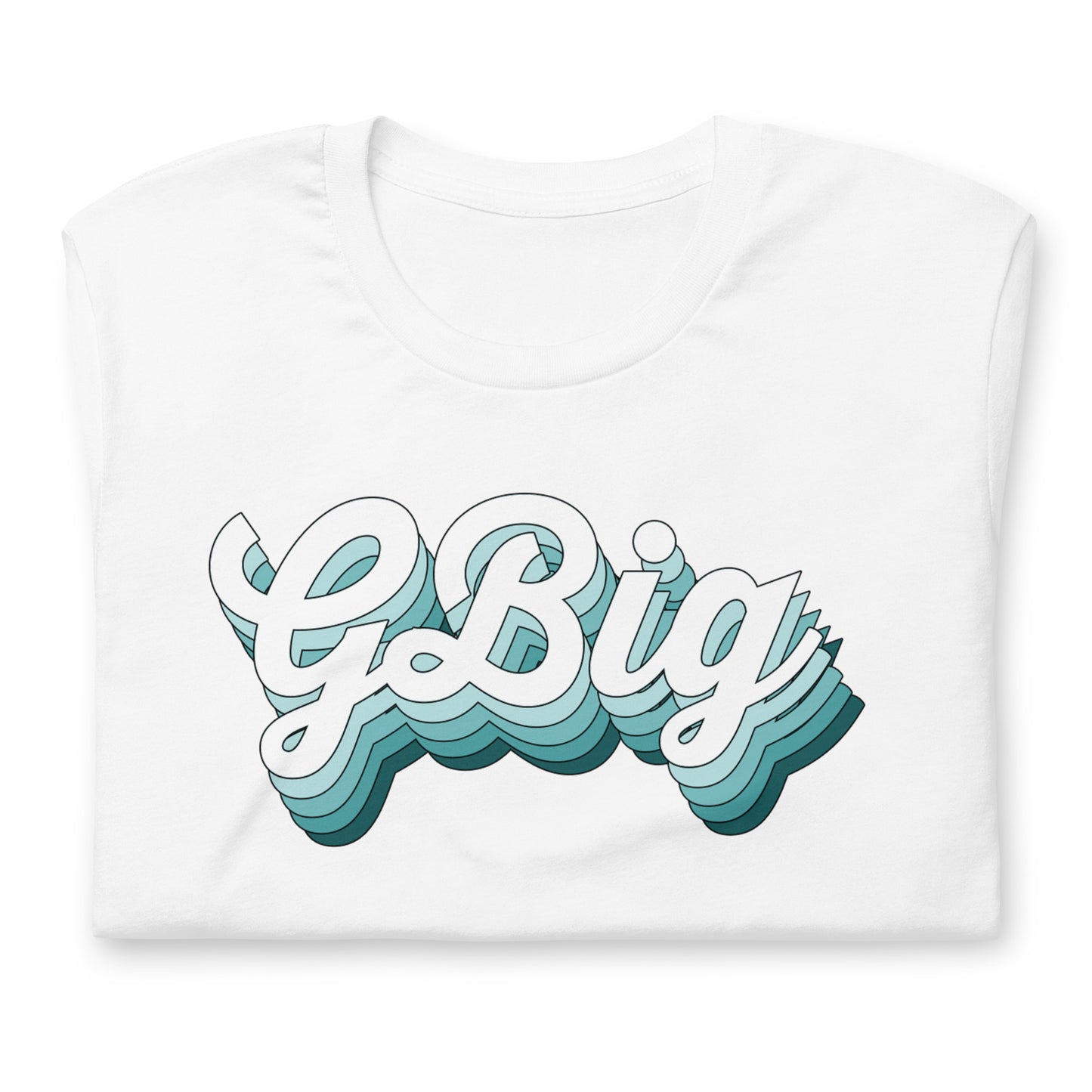 GBig Blue Retro TShirt - Big Little Reveal Shirts